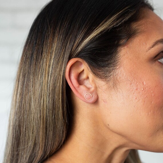 Circle Earrings. Bobby Pin Earrings. Ear Sweeps. Circle Bobby Etsy