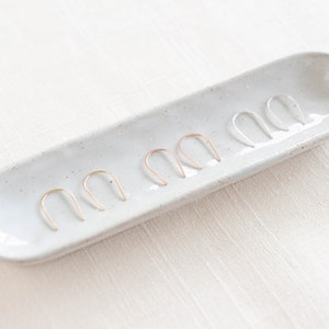 Arch Earrings. Minimalist Earrings. Hand Formed. U Shaped Earrings. Hammered Metal. Sterling Silver. 14k Gold Filled. SMALL ARCH