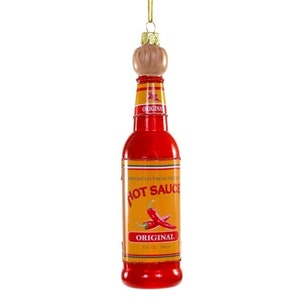Hot Sauce Glass Christmas Ornament
