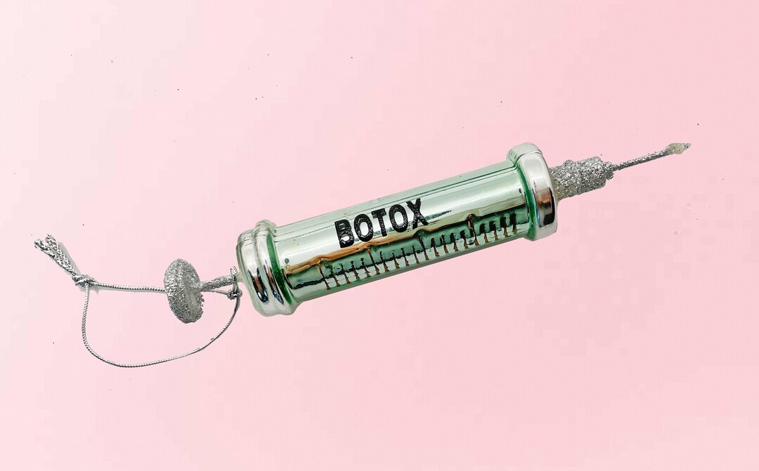 PREORDER Wrinkle Free Botox Glass Christmas Ornament Etsy
