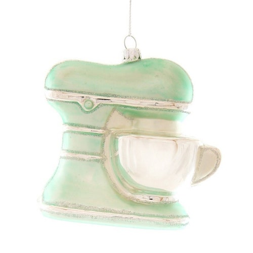 Vintage Mixer Blue Glass Christmas Ornament Etsy