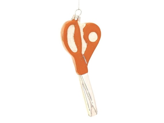 Glass Blown Sewing Scissors Ornament