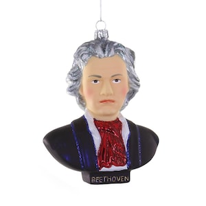 Beethoven Glass Christmas Ornament