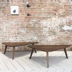 GROGG Coffee Table | Walnut Coffee Table Oak Coffee Table Scandinavian Mid-Century Modern Furniture Living Room Furniture  Meditation Space