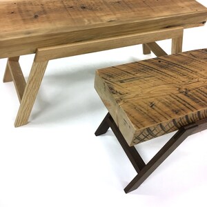 EAST END Legged shelf Side Table End Table Shelf Small table Coffee Table Low table Solid reclaimed wood Apartment furniture image 2