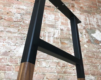 A style Table Legs Steel and Wood