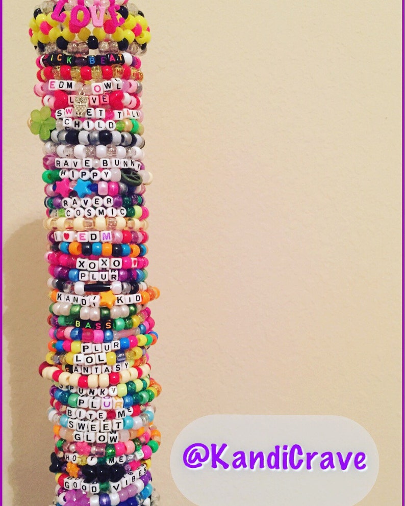 Customize 5 Hashtag Kandi Bracelets Etsy