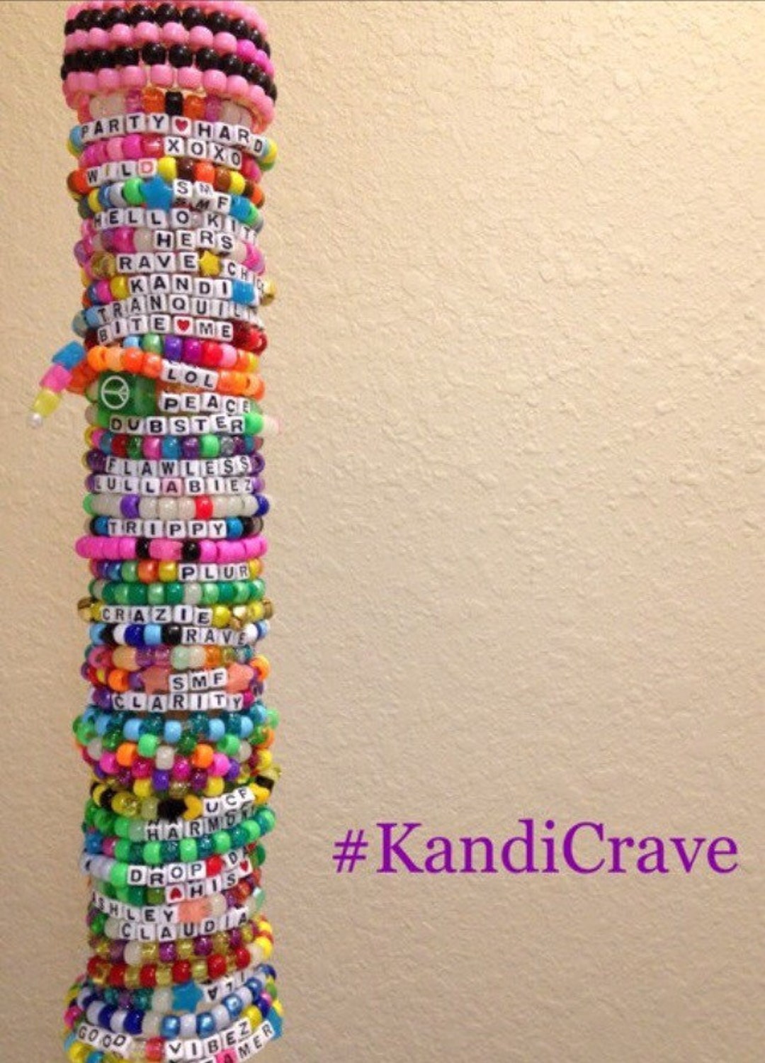 20 Random Rave Kandi Bracelets - EDM RAVE KANDI PLUR
