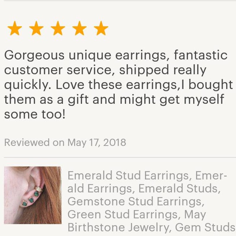 May Birthstone Jewelry Emerald Jewelry Emerald Birthstone Emerald Stud Earrings Green Stud Earrings Gemstone Stud Earrings