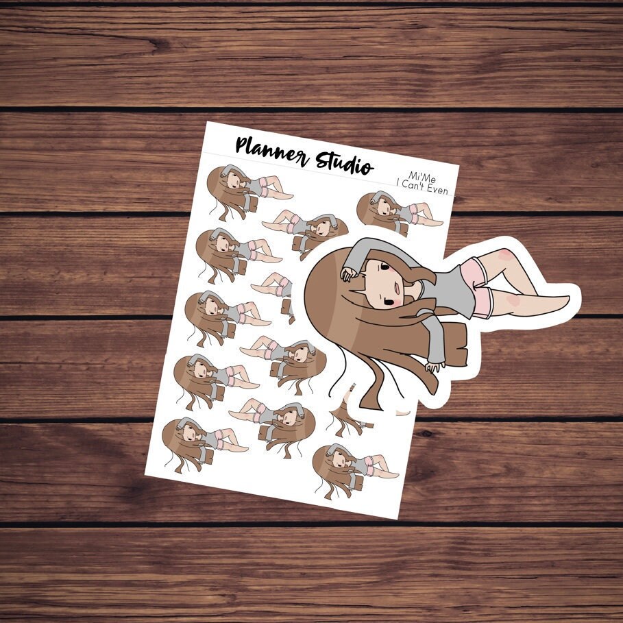 I Can't Even Anti Adulting Mi'Me Kawaii Chibi Girl Character …