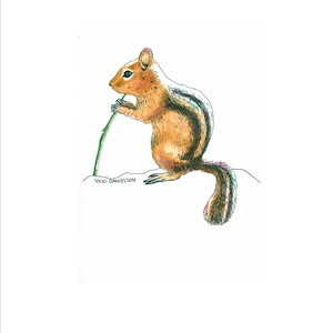 Chipmunk (watercolor)