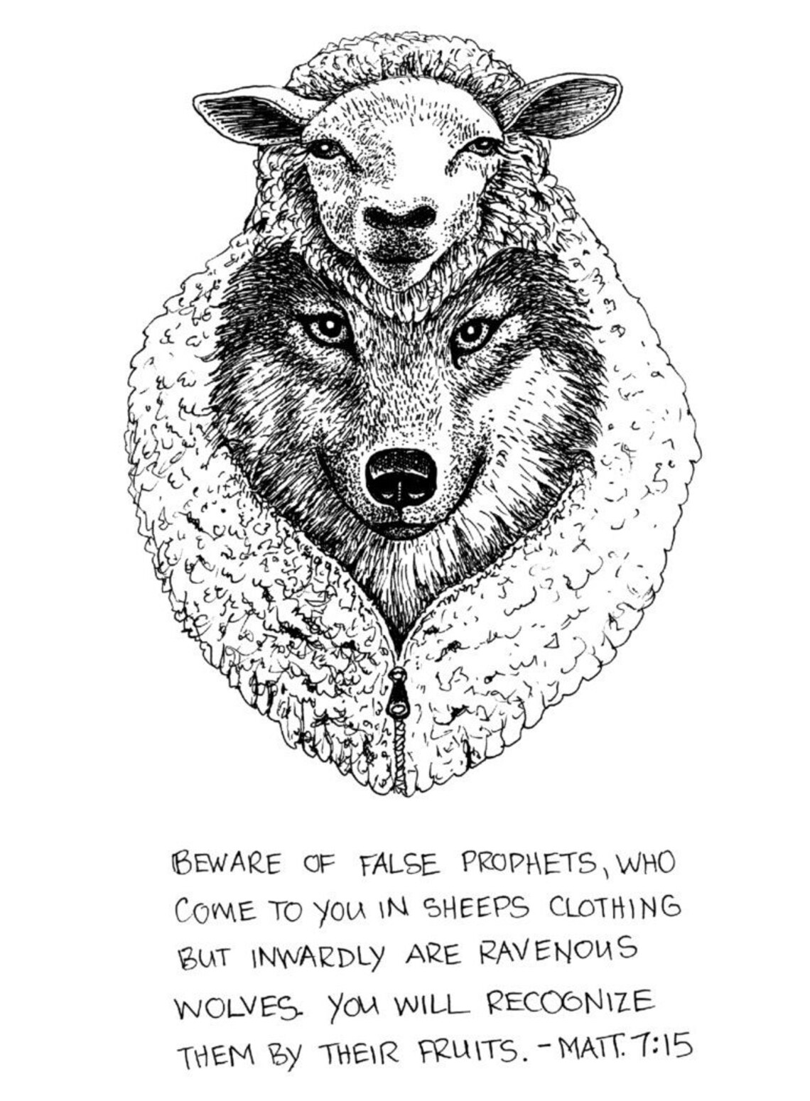 Wolf in Sheep's Clothing Etsy