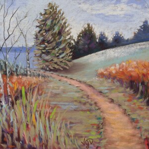 Grußkarte - Observation Hill (soft pastels)