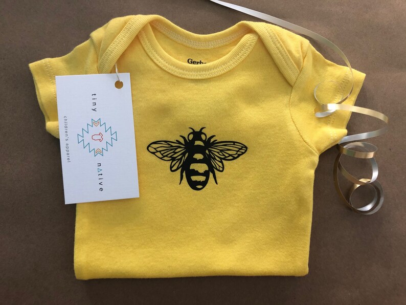 Yellow Bee Onesie Bee Baby Onesie Baby Shower Gift Etsy