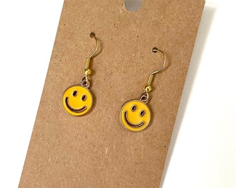 Smiley Face Earrings | Smile Earring | Happy Face Earrings | Enamel Smile  Earrings | Trendy Jewelry | Boho  Jewelry