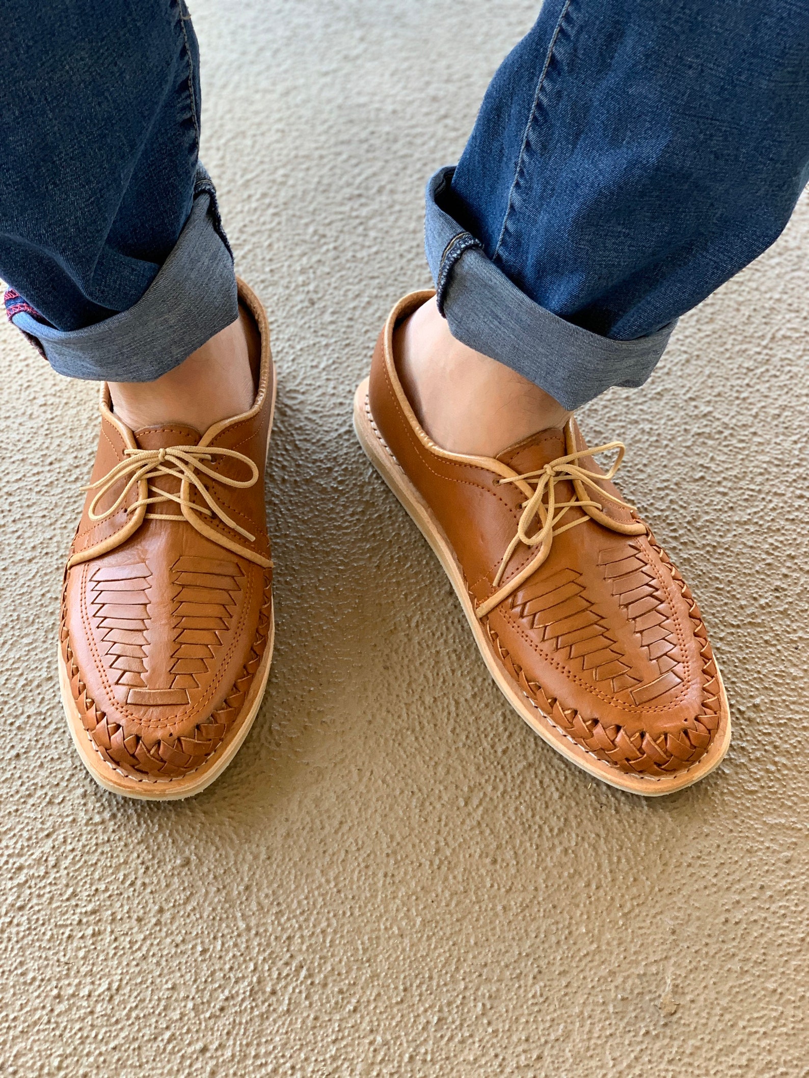 mens leather huarache shoes
