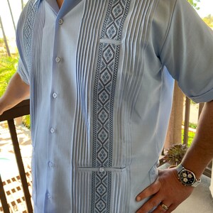 Mens Guayabera Linen Blend Short Sleeve Dress Shirt - Etsy