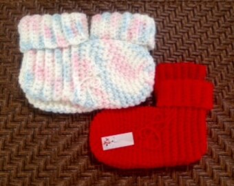 Hand Crocheted Slippers-Booties-Socks Unisex-Adults and Children
