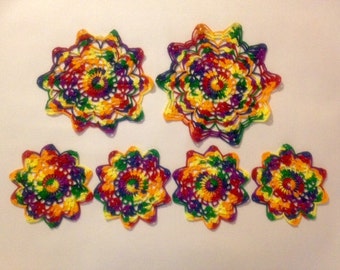 Handmade Crocheted Star Coaster-Doilies-Wall Art & Wedding Gifts