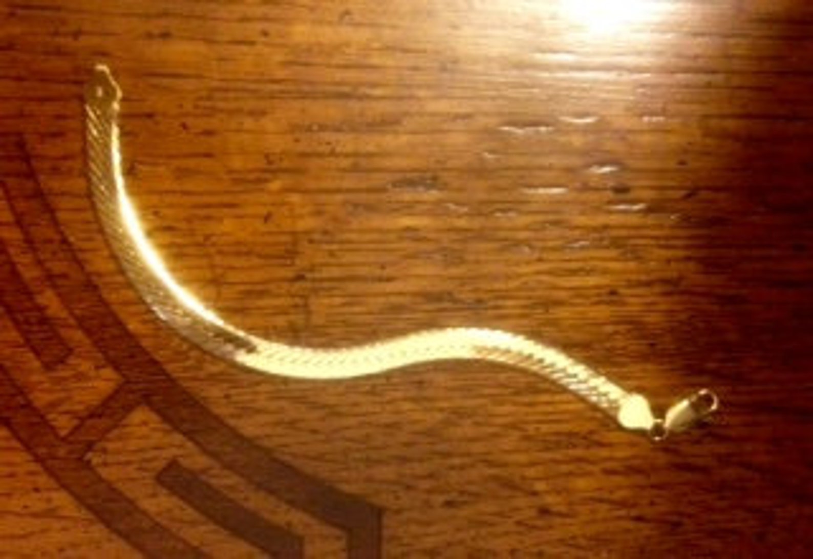 14kt Solid Yellow Gold 7mm Herringbone 7 Long Bracelet Etsy