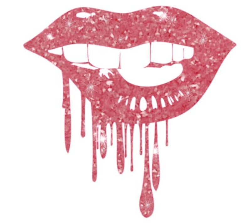 Download Lips Runny Paint Vinyl Svg Instant Download File Glitter Vinyl Template