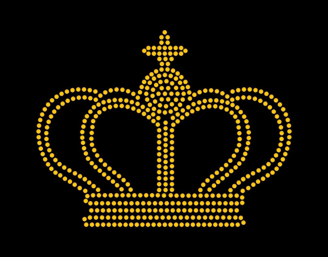 SVG Hotfix Rhinestones Crown Transfer Instant Download SVG File ...