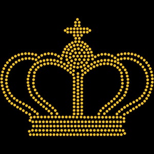SVG Hotfix Rhinestones Crown Transfer Instant Download SVG File, Rhinestone Template