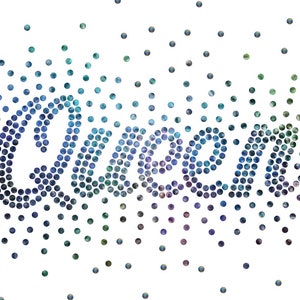 SVG Hotfix Strasssteine Queen verstreute Steine Transfer, Sofortiger Download SVG-Datei, Strass Vorlage