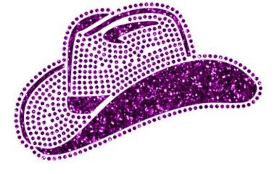 Download Western Hat Rhinestones Glitter Htv Transfer Svg Instant Etsy