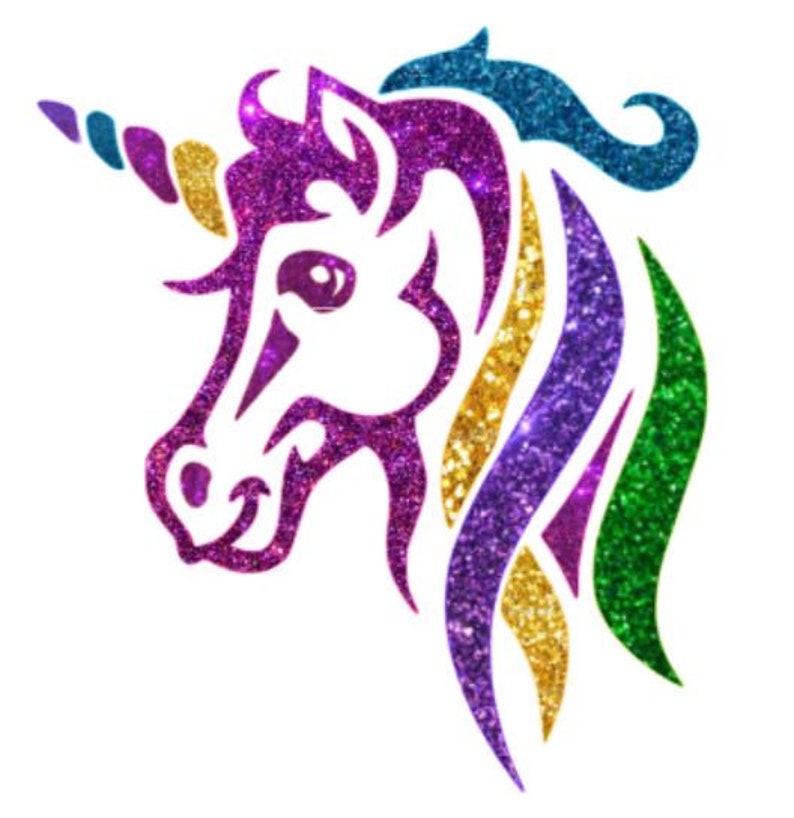 Download Craft Supplies Tools Sculpting Forming Unicorn Vinyl Svg Instant Download File Unicorn Glitter Vinyl Template
