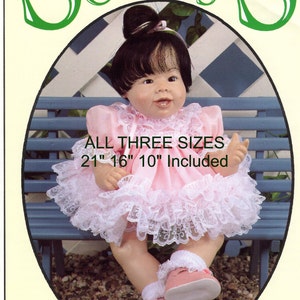 PDF Digital Dress Patterns Includes Doll&#39;s Dress For Three Doll Sizes, Pattern PDF  Instant Download File, Vintage Cloth Doll Pattern
