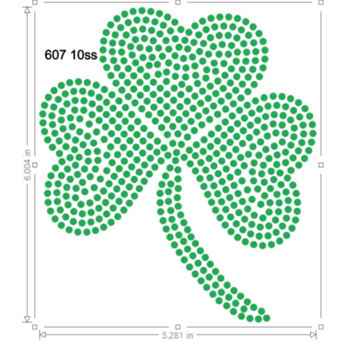 SVG Hotfix Rhinestones Clover Leaf Transfer Instant Download SVG File ...