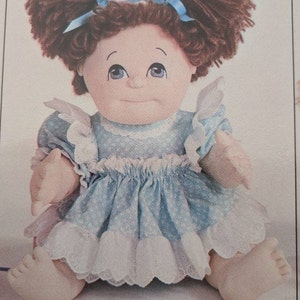 Tiny Tots Soft Sculpted Baby 18 inch Doll Pattern PDF  Instant Download File, Vintage Cloth Doll Pattern