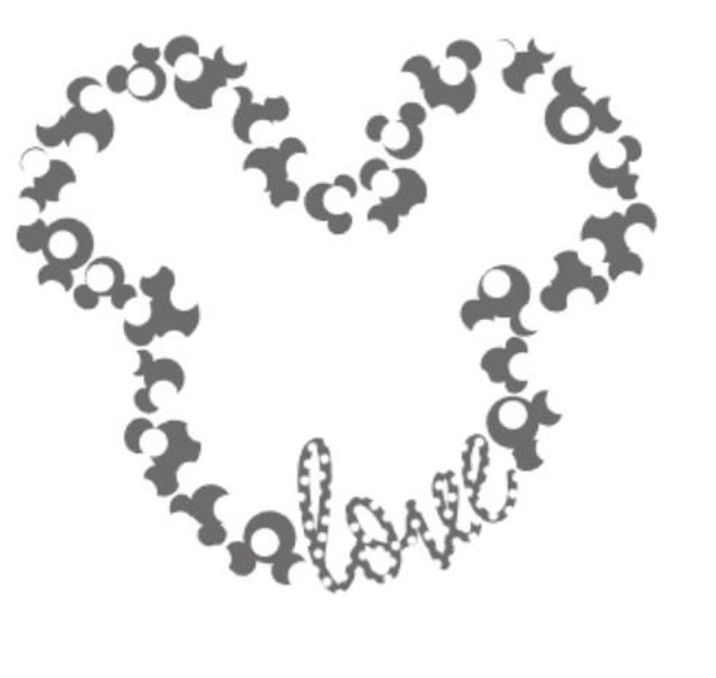 Download Glitter Vinyl Template Mickey Vinyl Svg Instant Download File Sculpting Forming Craft Supplies Tools