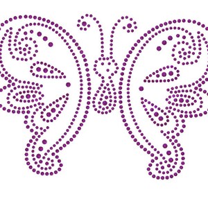 Large Butterfly Rhinestone SVG File Transter Instant Download File