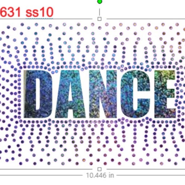 SVG Hotfix Rhinestones Dance Scattered Pattern Glitter Heat Vinyl Transfer Instant Download SVG File, ss10 Rhinestone DIY Template