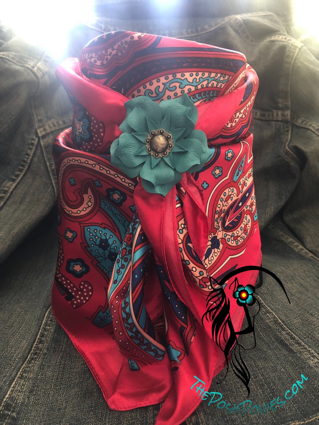Hot Pink Paisley Wild Rag 35 X 35 - Etsy