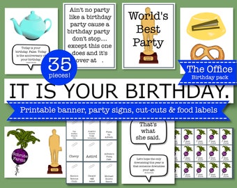 The Office Party Ausdrucke, Office Cupcake Toppers, Office TV Show, Office Dekoration, Office Party Karten, Office Ausschnitte, Mega Pack