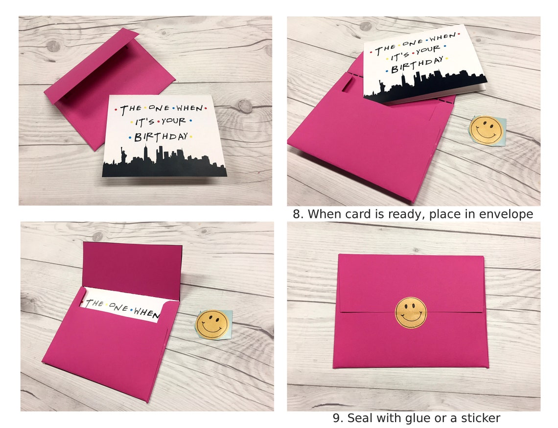 Over the Hill Birthday Card Friends Tv Show Card Happy - Etsy