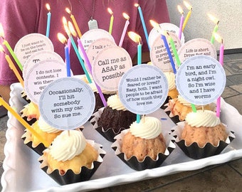 The Office cupcake toppers, The Office theme, Office birthday, Office printables, printable cupcake toppers, office tv show, party printable