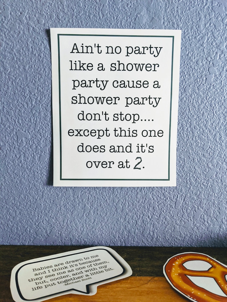 The Office Baby Shower Decorations Office Shower Printables Etsy