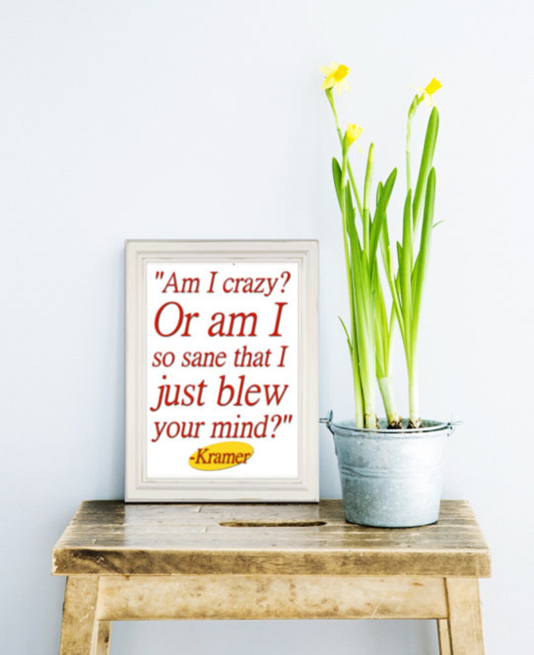 Seinfeld Printable Kramer Quotes Funny Kramer Print Kramer Etsy