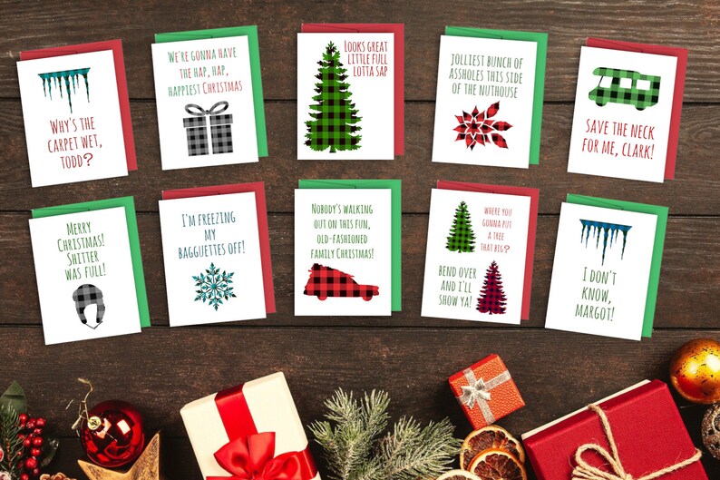Christmas Vacation Printables Printable Cupcake Toppers Etsy