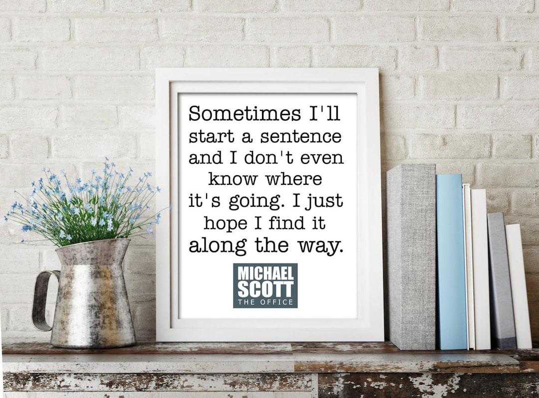 The Office Printable Michael Scott Quote Michael Scott - Etsy