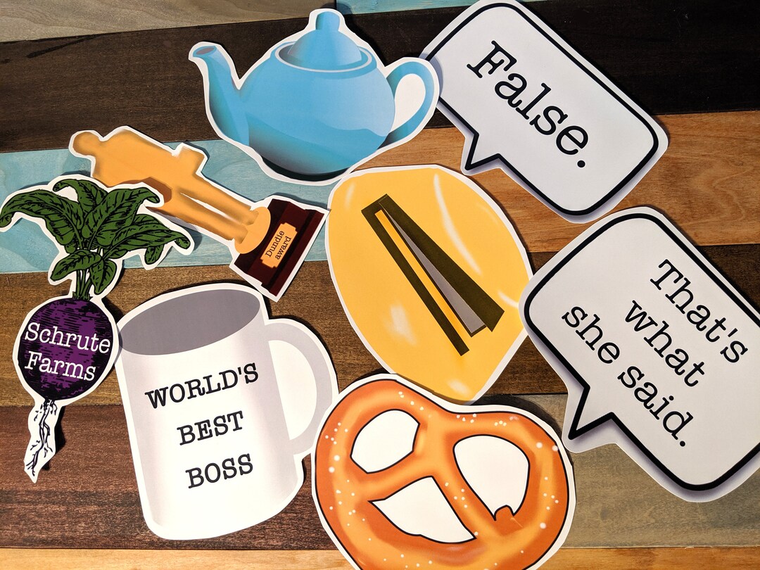 The Office Printable Cutouts, the Office Theme, Office Birthday Party ...
