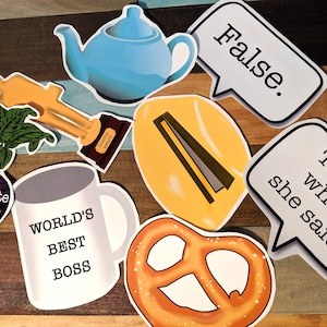 The Office printable cutouts, The Office theme, Office birthday party, Office printables, office party signs, office tv show