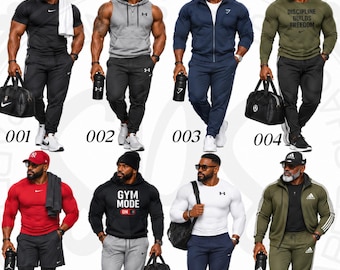 Mature Black Men Fitness & Athletes Lifestyle Stickers