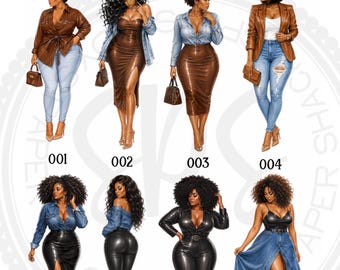 Deidra Sassy Divas Stickers, Curvy Divas