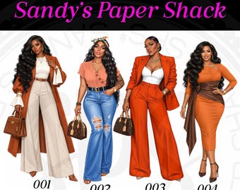 Black Mature and Fashion ladies, Sassy Divas Stickers, Kelli Collection
