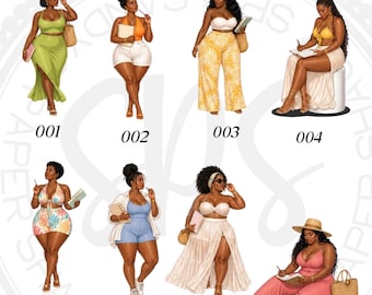 Maleah Summer Fashion Divas Stickers